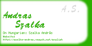 andras szalka business card